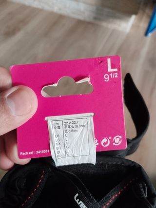 Guantes wedze softshell talla L