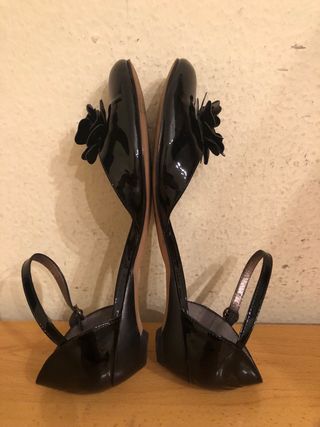 MASSIMO DUTTI - bailarinas mini cuña 36