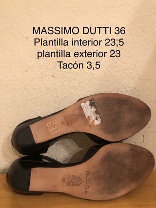 MASSIMO DUTTI - bailarinas mini cuña 36