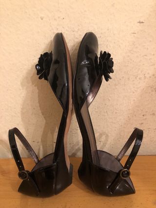 MASSIMO DUTTI - bailarinas mini cuña 36