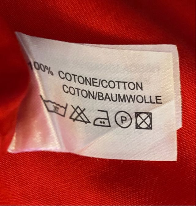 Camicia rossa uomo Cotton & Silk