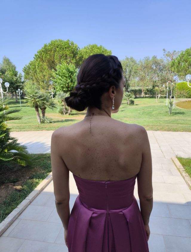 Abito cerimonia rosa antico