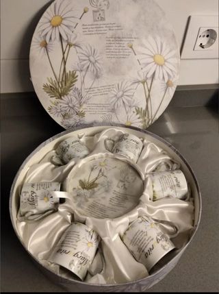 Juego de café floral