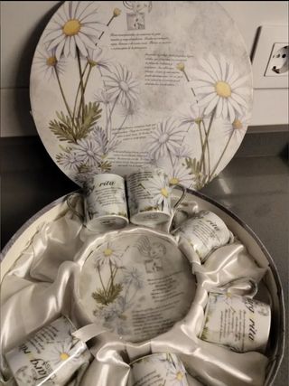 Juego de café floral