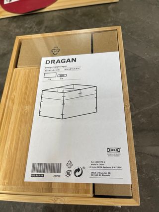 Caja de bambú ikea . Dragán 3 un.
