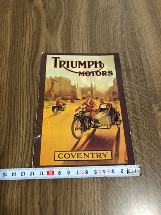 Cartel impresionante Triumph motors ańos 1950