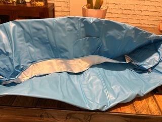 Bañera viaje inflable bebé azul