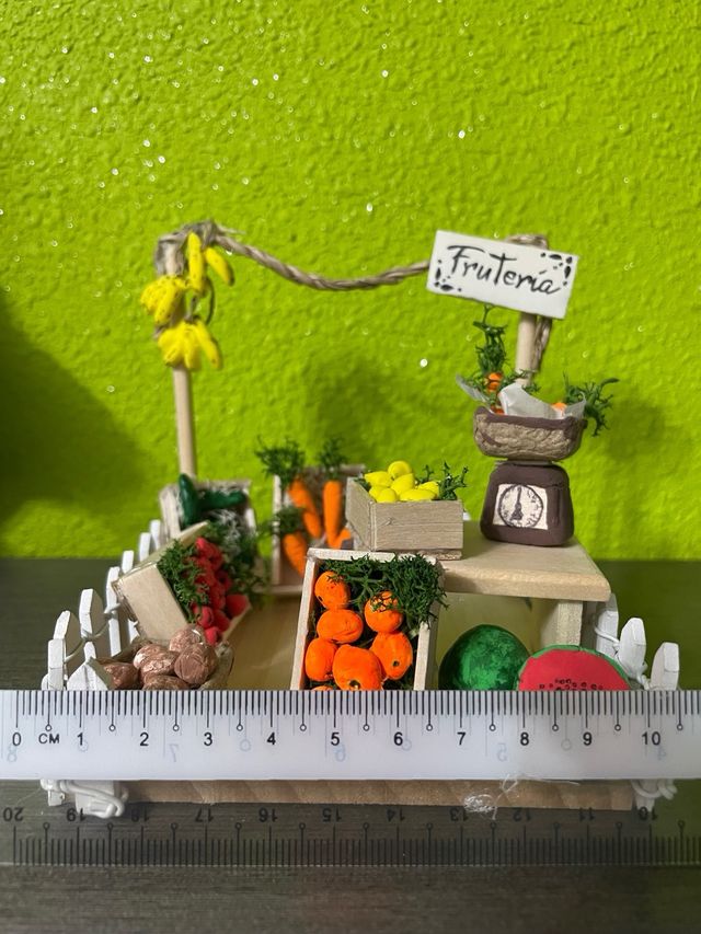 Puesto de navidad para belen: fruteria