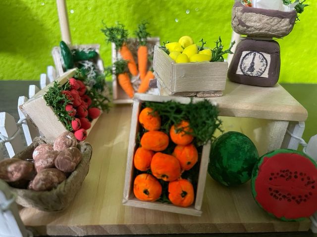 Puesto de navidad para belen: fruteria