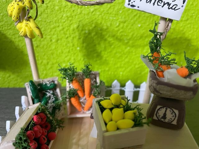 Puesto de navidad para belen: fruteria