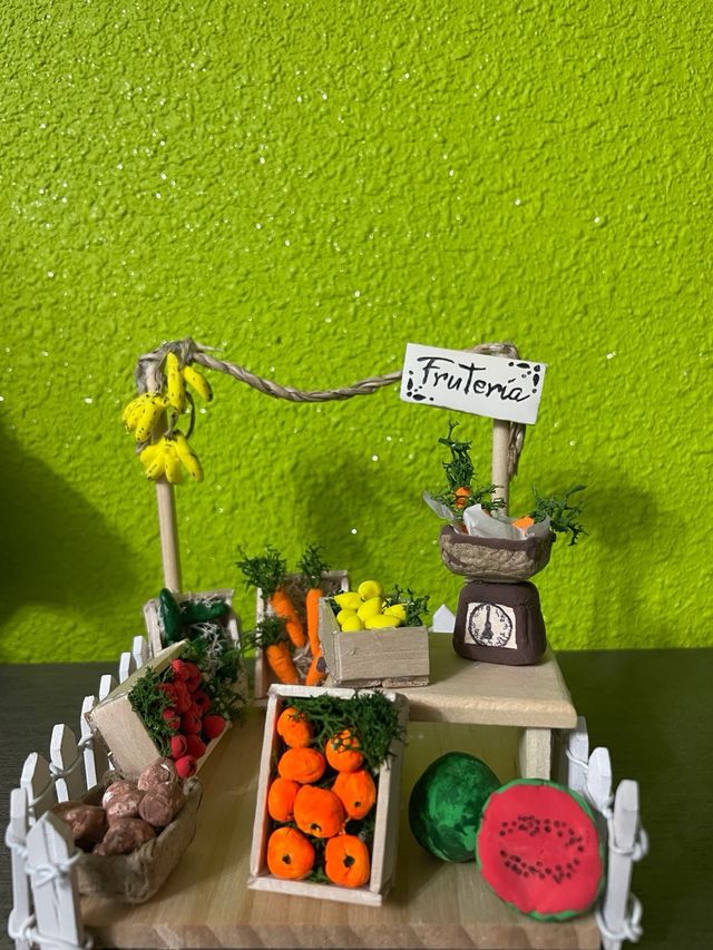 Puesto de navidad para belen: fruteria