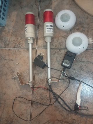 Sensor detector de movimiento  con luces