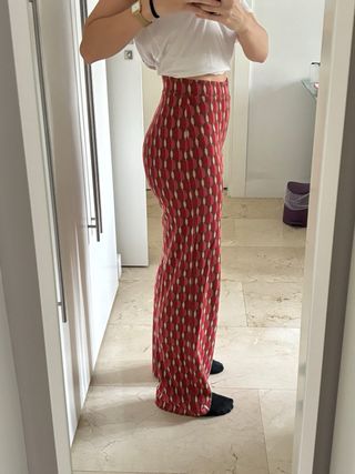 Pantalon estampado de Zara