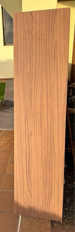 Tablon aglomerado de melamina color nogal