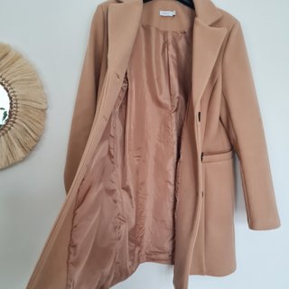 Cappotto donna color cammello
