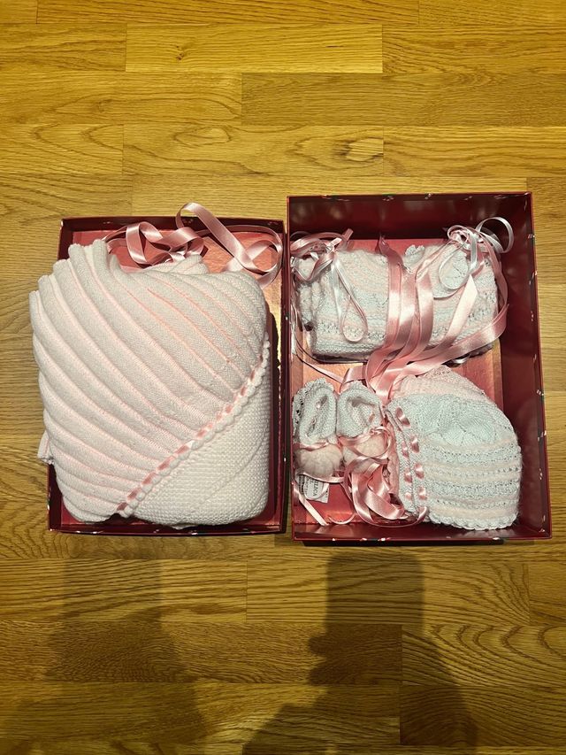 Set de ropa artesana para bebé 0-3 meses