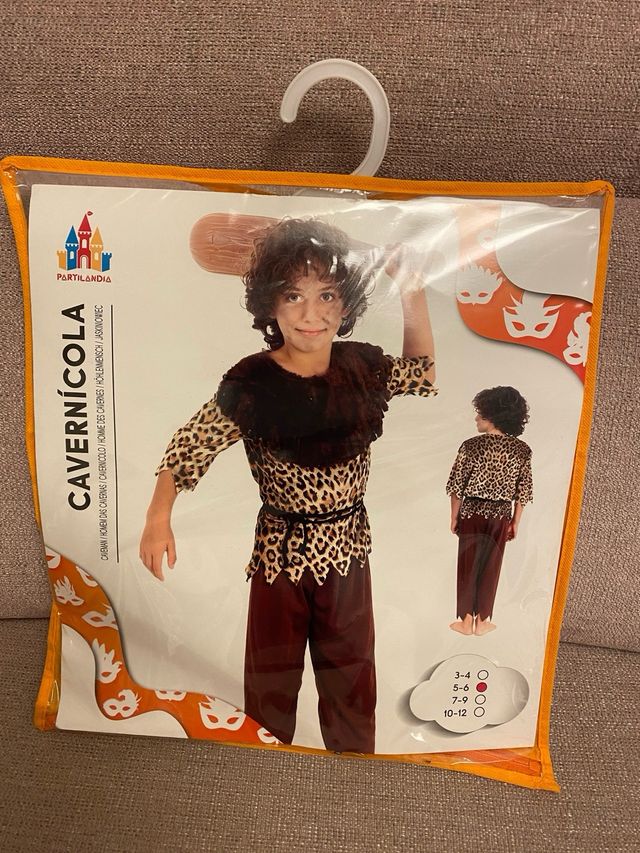 Disfraz carnavalde cavernícola niño talla 5/6 años