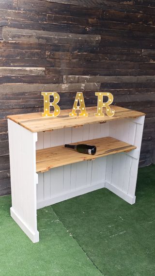 Barre con pallet, Barra per bar, banconi