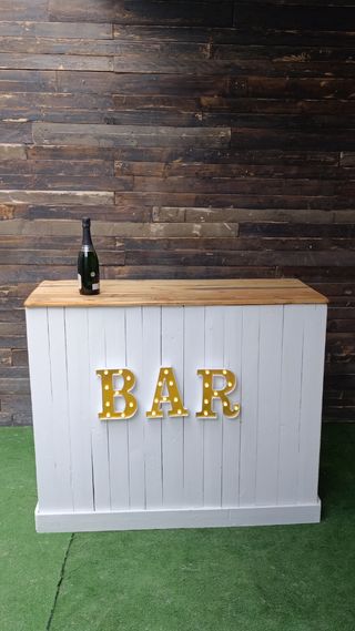 Barre con pallet, Barra per bar, banconi