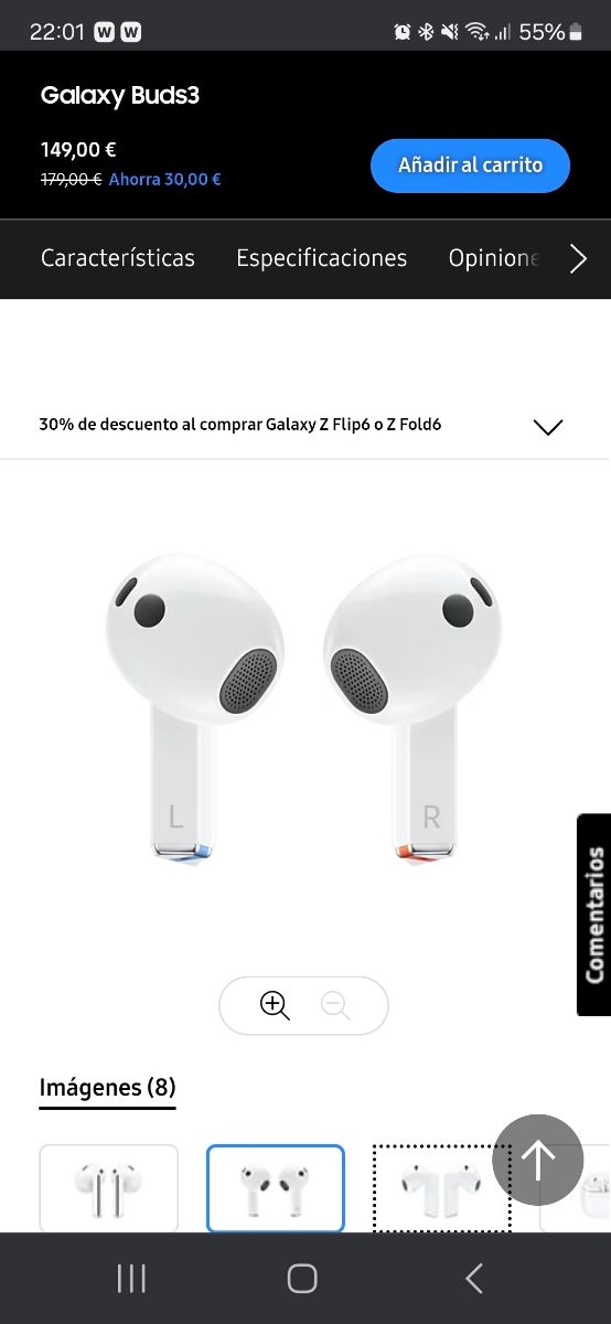 SAMSUNG BUDS 3 precintados