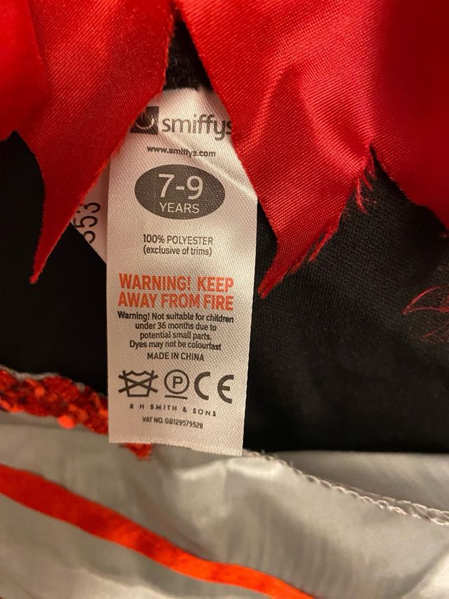 Disfraz caperucita halloween 7/9 años