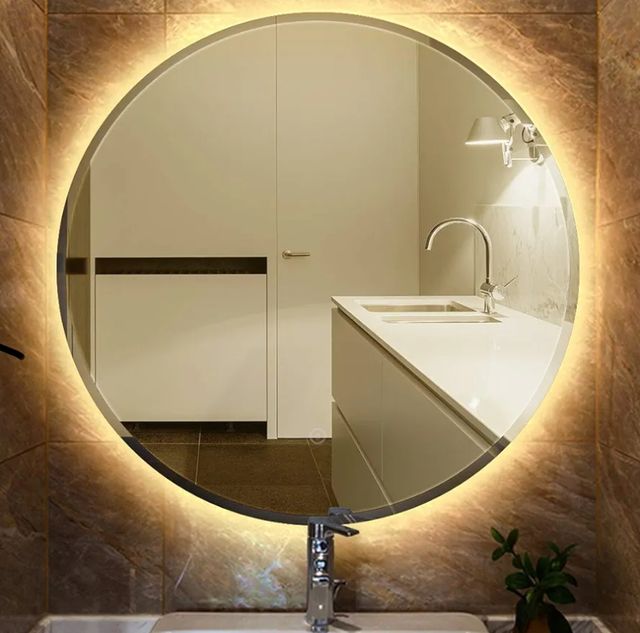 Espejo redondo retroiluminado