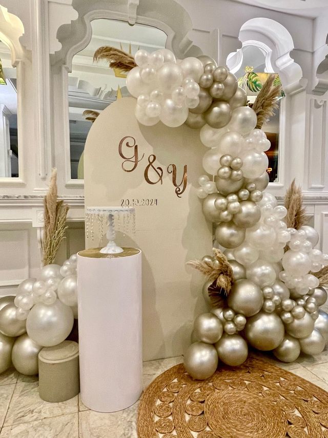 Decoracion globos Boda civil