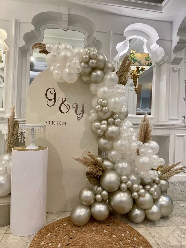 Decoracion globos Boda civil