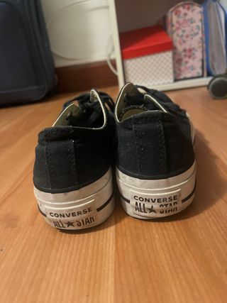 Converse Negras Plataforma 