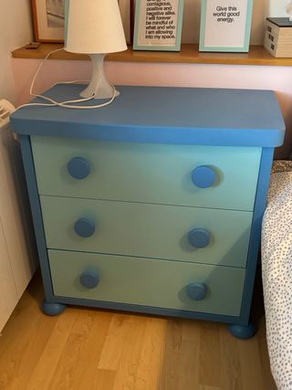 Cómoda azul de Ikea
