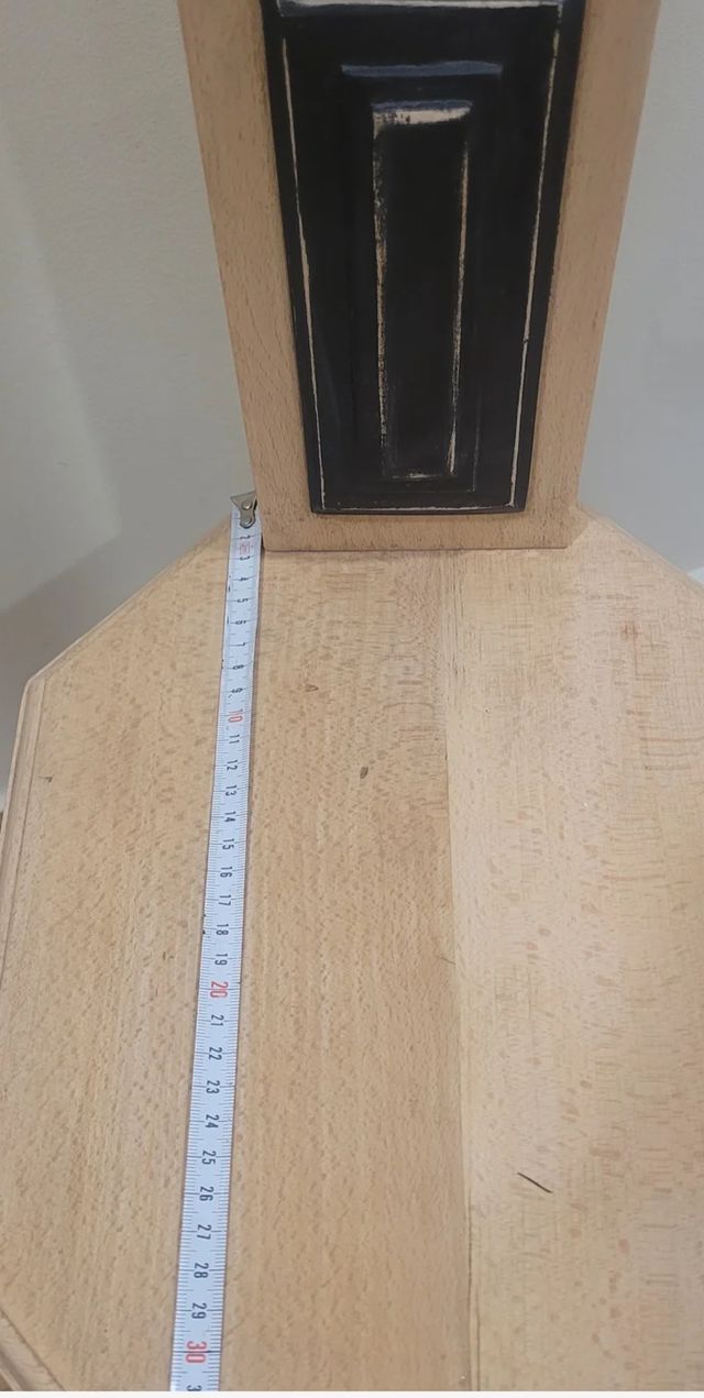 Silla madera maciza,perchero