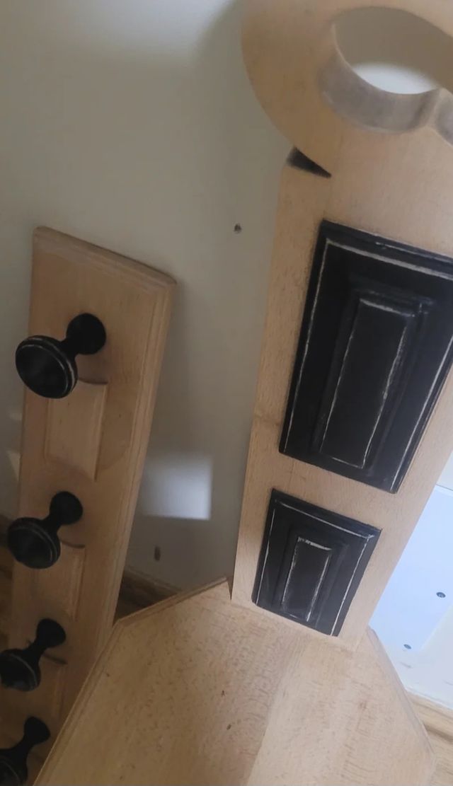 Silla madera maciza,perchero