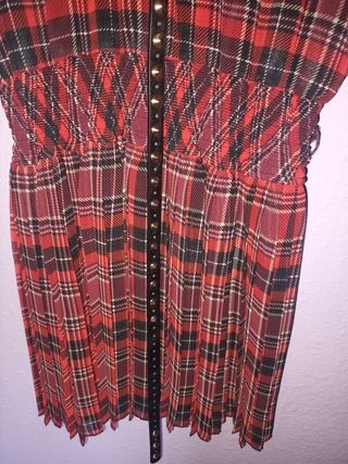 Vestido cuadro escoces