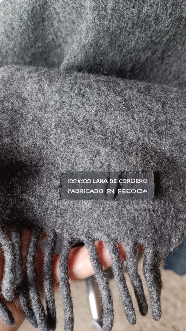 Bufanda 100% Pura lana virgen