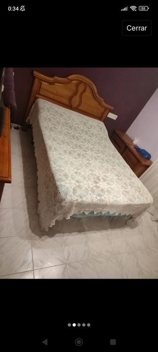 Manta colcha crochet cama vintage