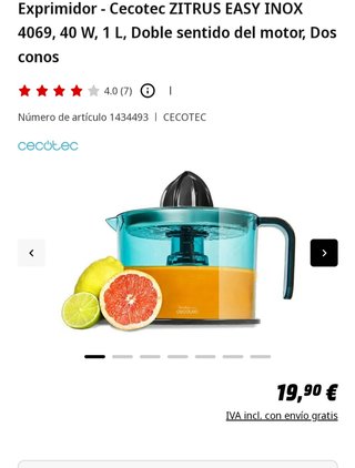 Exprimidor Cecotec