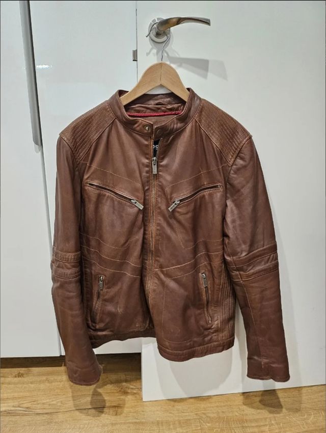 Cazadora rochas paris cuero blando  de calidad