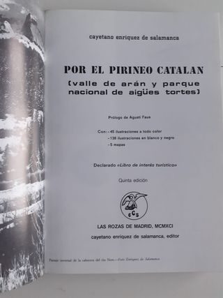 Por el Pirineo Catalán Cayetano Enríquez Salamanca