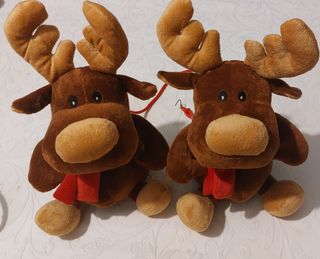 Natale 2 peluches renna