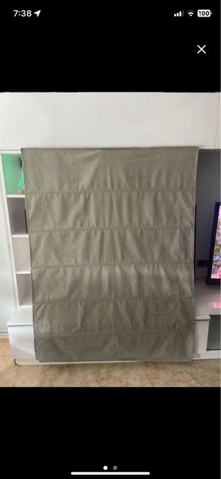 Estor enrollable gris 155x120 cm