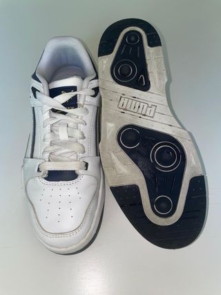 Puma slipstream blancas y azul