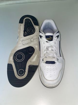 Puma slipstream blancas y azul
