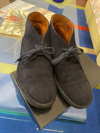 Scarpa da uomo in camoscio blu n.42 - Conbipel