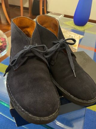 Scarpa da uomo in camoscio blu n.42 - Conbipel