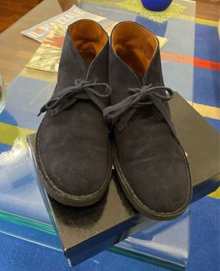 Scarpa da uomo in camoscio blu n.42 - Conbipel