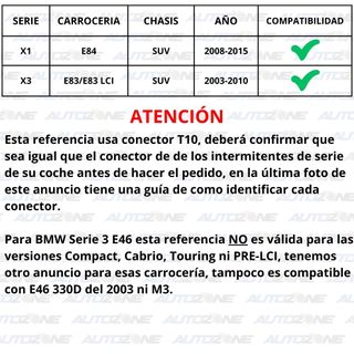 Intermitentes dinámicos LED T10 ahumados para BMW