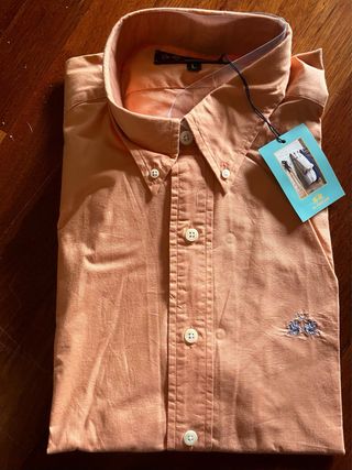Camisa La Martina naranja teja talla L