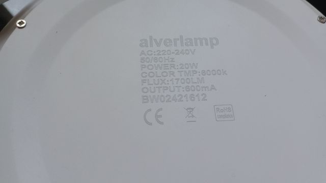 Lampada a led 20w per soffitto