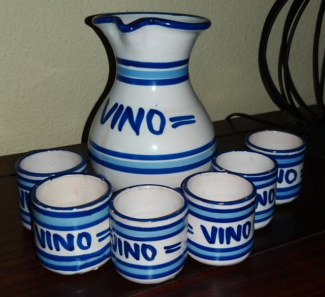 Juego de vino de ceramica