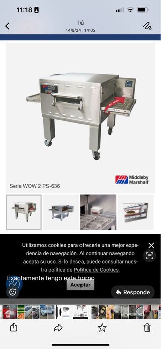 Horno middelby marshall pizza